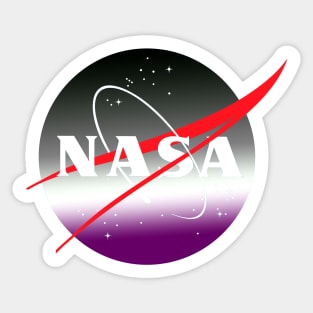 Subtle Asexual NASA Sticker